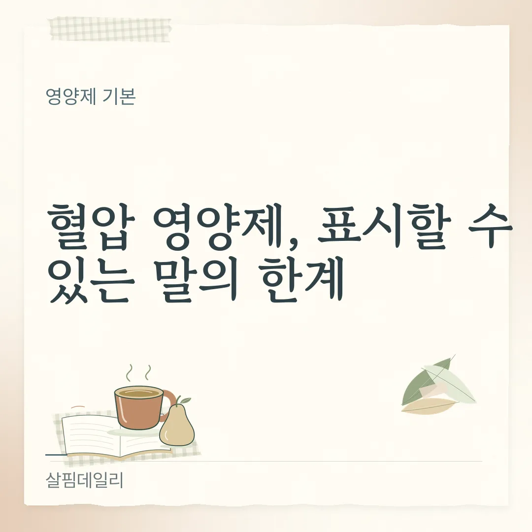 혈압약 영양제 같이 먹어도 될까, 공전이 혈압강하제를 적어 둔 원료부터 카드 1