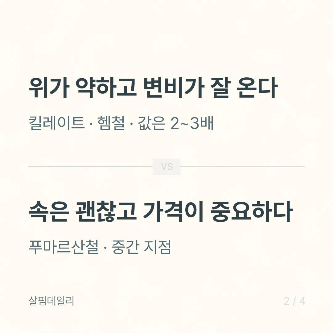 철분제 속쓰림과 변비, 헴철과 킬레이트 차이부터 보세요 카드 2