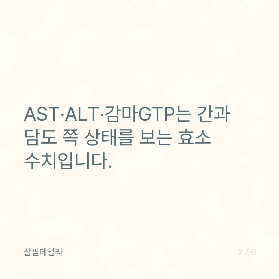 건강검진 간수치 정상 범위, AST·ALT 0~40과 감마GTP 읽는 법 카드 2