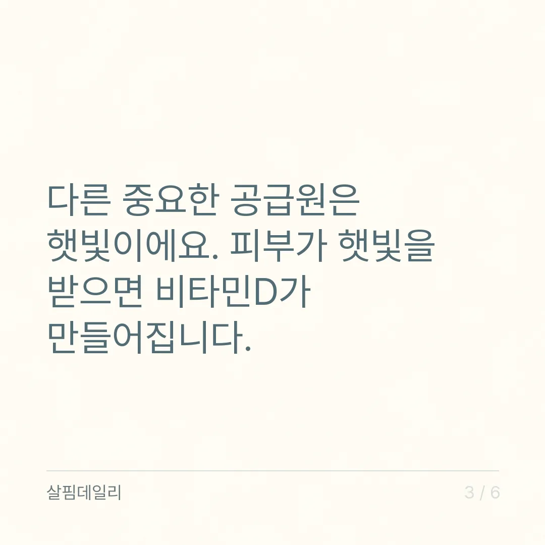 비타민D 음식, 달걀과 우유만으로 채우기 어려운 이유와 햇볕 15분 카드 3